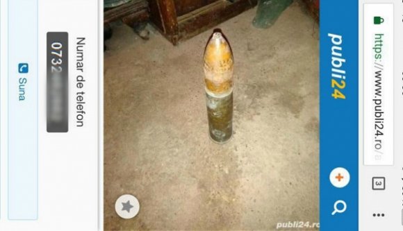 Gránátlövedéket akart apróhirdetésben elsózni