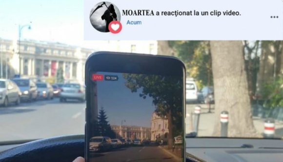 A halál szívecskét küld a Facebookon élőző sofőröknek a belügyminisztérium bejegyzésében