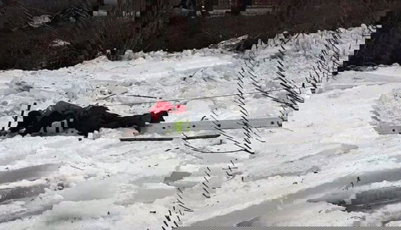 Kilométeres jégtorlaszt robbantottak a tűzszerészek