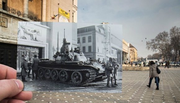 Hátborzongató fotómontázzsal élhetjük újra a temesvári forradalom pillanatait