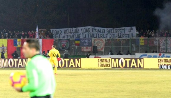 A Dinamo szurkolói ismét kiviselték magukat Sepsiszentgyörgyön