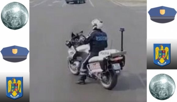 És azt látta, amikor a motoros rendőr megáll a pirosnál és táncolni kezd? (VIDEÓ)