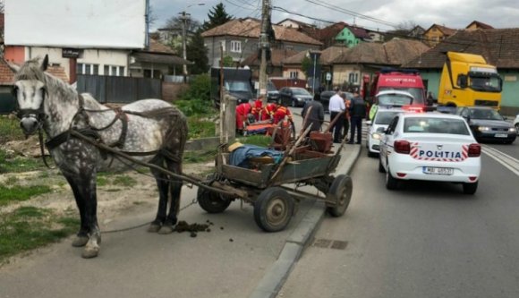 Szekér ütött el egy gyalogost a zebrán a világváros Kolozsváron