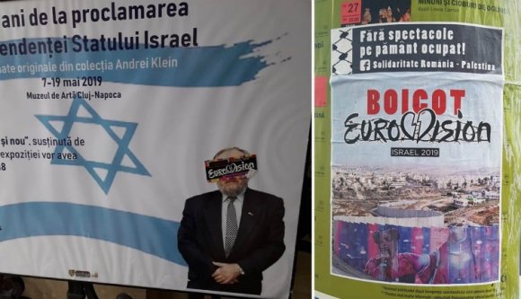 Felháborította a zsidó hitközséget, hogy elárasztották Kolozsvár utcáit az Eurovízió bojkottjára biztató plakátok