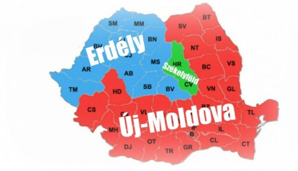 Új-Románia térképe