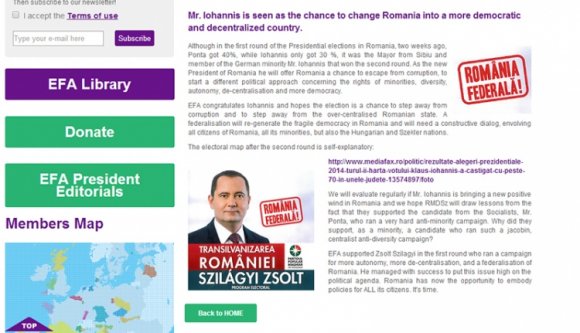 Üzenet Európából Johannisnak és az RMDSZ-nek