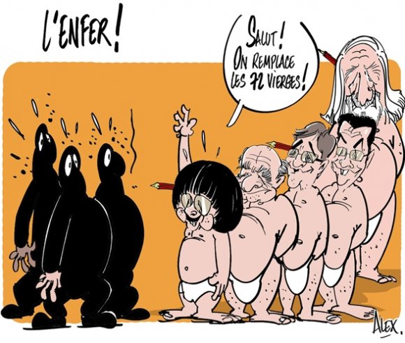 Zseniális karikatúrával „válaszolt” a terroristáknak