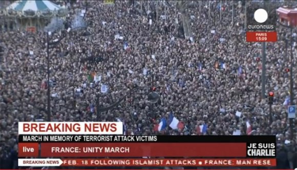 Milliónyian gyűltek össze Párizsban – élő videó