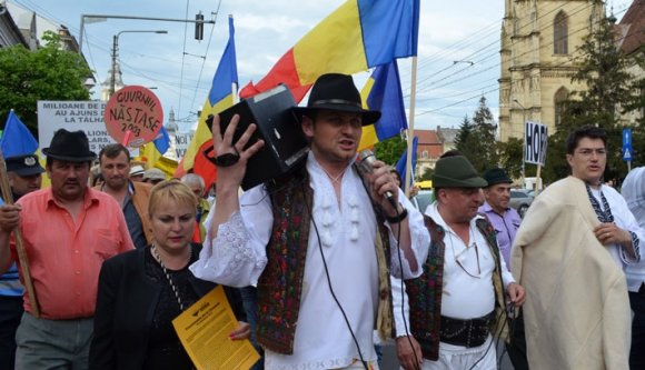 Vendégekkel tüntettünk Kolozsváron