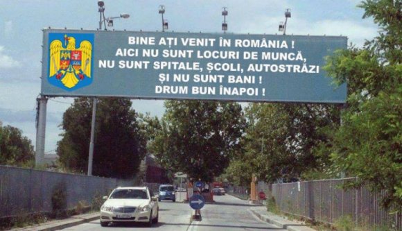 Megjelent az első román plakát, migránsoknak