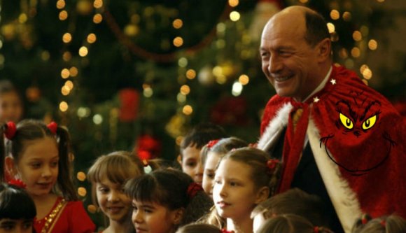 Băsescu a Grincs, aki visszalopja a karácsonyt