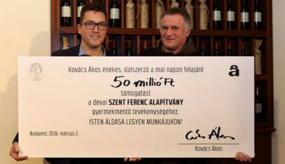 Ekkora egyéni adományt még sosem kapott Böjte atya