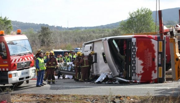 Spanyolországi buszbaleset: román áldozat is van