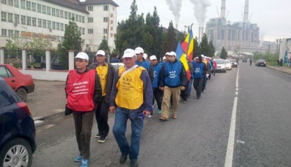 Bányászok indultak Bukarest felé