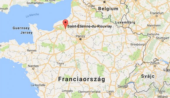 Túszejtés Franciaországban, elvágták egy pap torkát