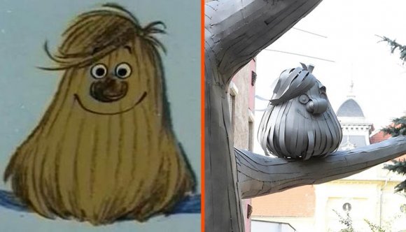 Szobrot kapott Csukás István Pom Pomja