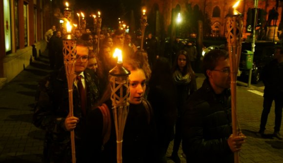 Kolozsváron is felvonultak a „pesti srácok” (VIDEÓ)