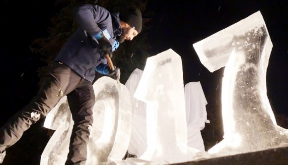 Leszállt a jégsárkány Sepsiszentgyörgyön (VIDEÓ)