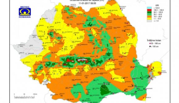 Tessék nézni, hol mekkora a hó