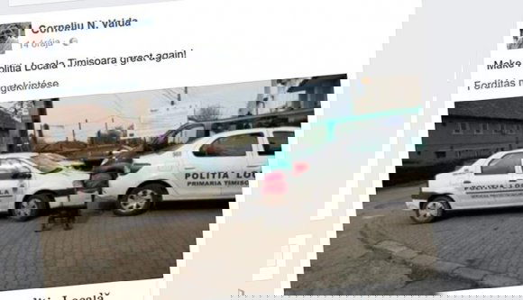 Megbírságolták a tilosban parkoló temesvári rendőröket