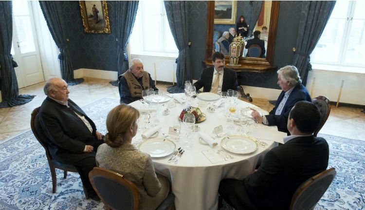 Kallós Zoltán a magyar köztársasági elnöknél vacsorázott