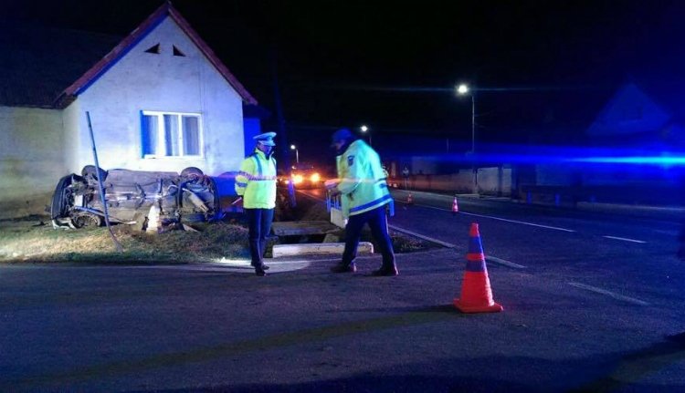 Négy fiatal halt meg egy Szeben megyei autóbalesetben