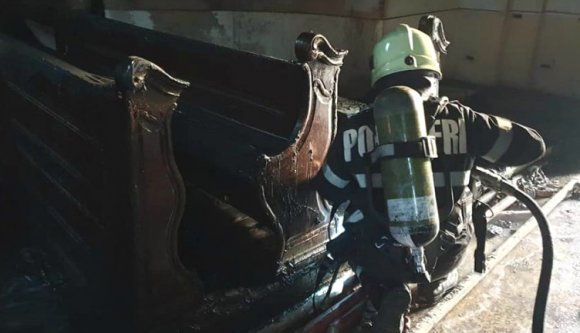 Tűz volt a szatmárnémeti Láncos templomban