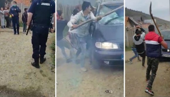 Brutális utcai tömegverekedés tört ki egy Brassó megyei városban, a rendőrök csak a fejüket kapkodták (VIDEÓval)