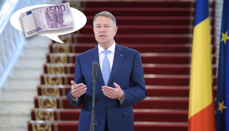 Iohannis euróbankjegyeket ragasztana a koronavírussal harcoló orvosok homlokára