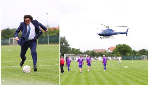 Flancolni tudni kell: helikopterrel avatták fel az egyik ötödosztályú focicsapat pályáját Temes megyében (VIDEÓval)
