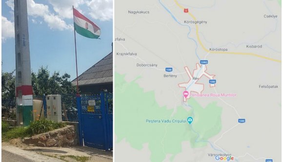 Fura: egy román férfi kifüggesztette Magyarország zászlaját, még a villanyoszlopot is piros-fehér-zöldre festette