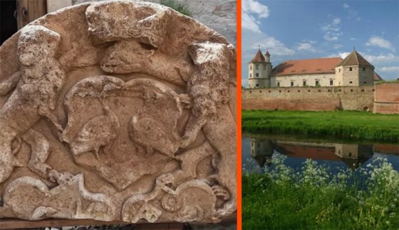 Erdély legjelentősebb fejedelmének kőcímerére bukkantak a fogarasi várban (FOTÓ)