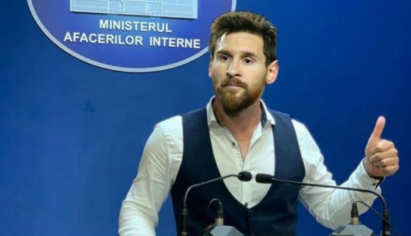 Szegény Lionel Messi, nem lehet belőle román rendőr :(