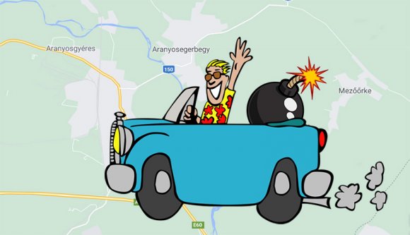 Talált egy bombát a mezőn, beautózta a rendőrségre. A városba
