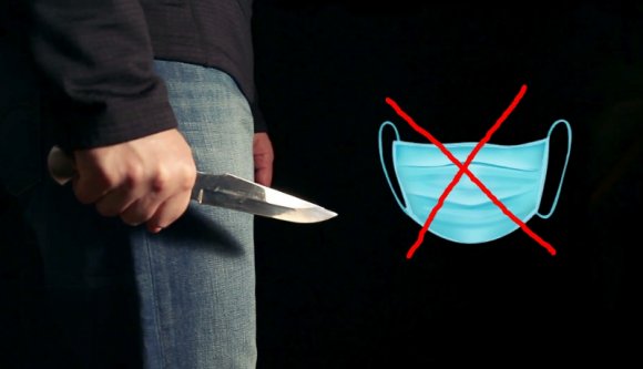 A rendőr rászólt, hogy viselni kellene a maszkot, késsel válaszolt