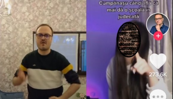 Dühös diákokat gyűjt maga köré, és az oktatás ellen hergeli őket a TikTokon is aktív Cumpănașu