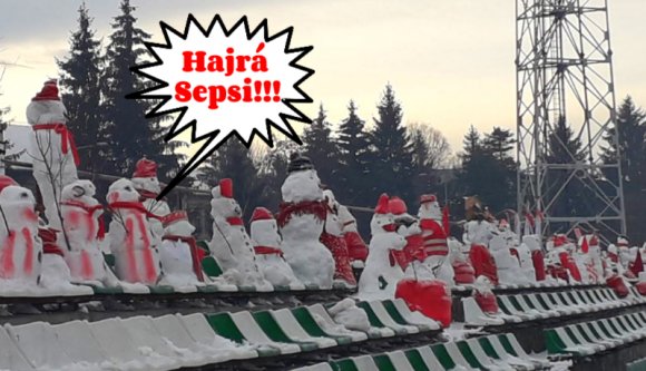 A lelátón gyülekező hóemberek szerencsét hoztak: a Sepsi OSK laposra verte az Astrát