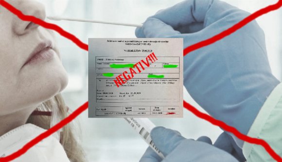 Negatív koronatesztet tessék! Kicsit hamis, de olcsó!