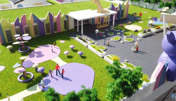 Olyan menő bölcsődék épülnek év végétől, hogy a bejárat zsiráfból, a tető meg gyepből lesz (VIDEÓval)