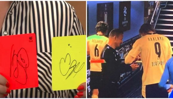 Máris szép összeget ajánlottak az időközben megbüntetett váradi partjelző által Haalandtól kért autogramokért