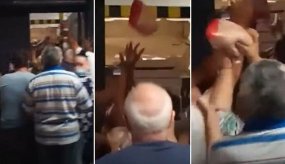 Grillcsirkecsata zajlott egy szupermarketben (VIDEÓval)