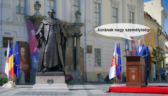 Magyar szobrász művét avatta fel Iohannis, de nem mondta, hogy Ionopotchivanoc!