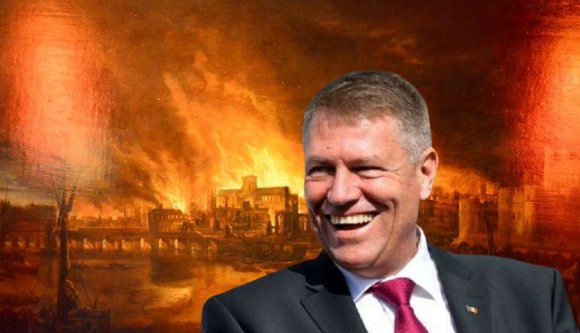 Az ország lángol és Iohannis sétálni megy