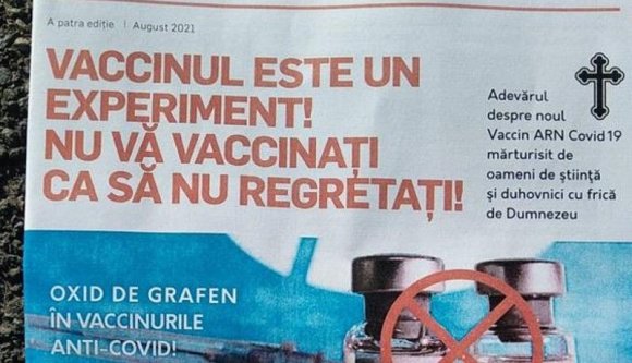 Az ortodox katedrális kegytárgyboltjában terjesztették az oltásellenes összeesküvés-elméletektől hemzsegő szórólapokat egy erdél