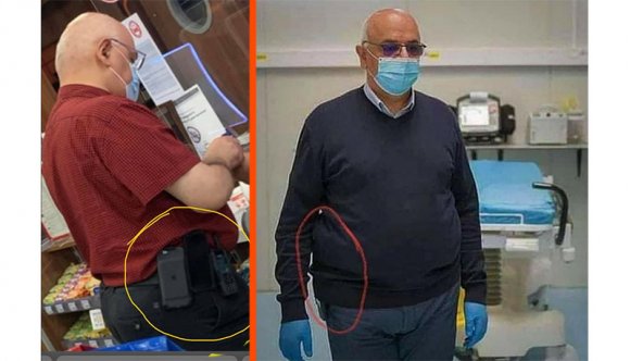 Nem, Raed Arafat nem hord pisztolyt