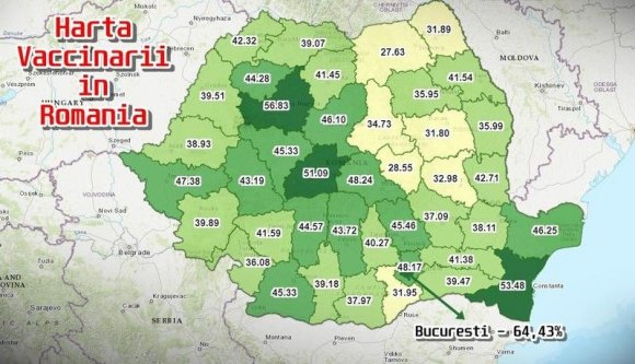 Oltási térkép: Erdély viszonylag jól áll, de a székely megyékben továbbra is pocsék a helyzet