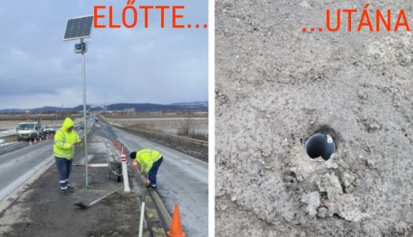 Ez gyorsan ment: egy hét alatt ellopták a napelemes világítási rendszert a DN1-es országút pihenőhelyeinél