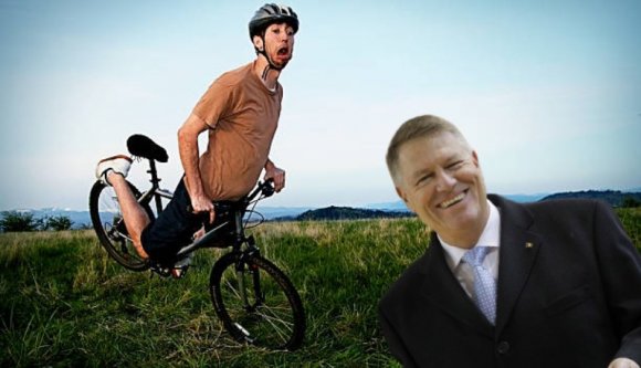 Iohannis pillanatnyilag seprűnyelet dugott a Maros megyei biciklisek küllői közé