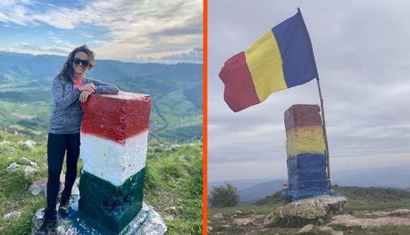 Meg van védve a haza! Ismét piros-sárga-kék lett a jelzőoszlop a Székelykőn