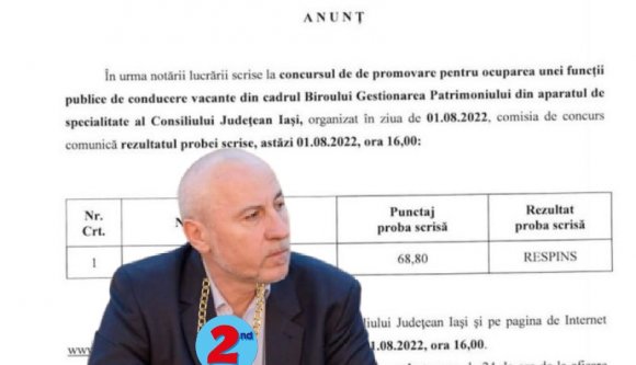 Versenyvizsgát szervezett saját magának, de egyedüli jelöltként a második helyen végzett
